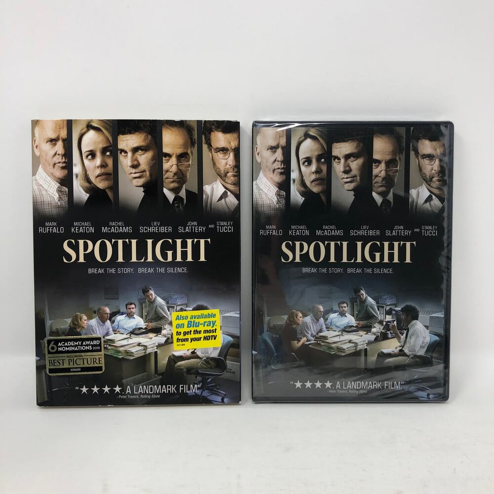 Spotlight DVD New Mark Ruffalo Michael Keaton Stanley Tucci Rachel McAdams